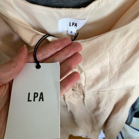 LPA Linen Mini Peasant Dress sz S - Picture 9 of 9